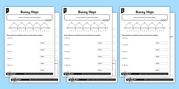 year-3-differentiated-division-on-a-number-line-worksheet