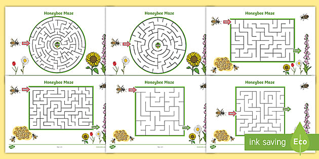 Online Maze games for Young Children: Bee