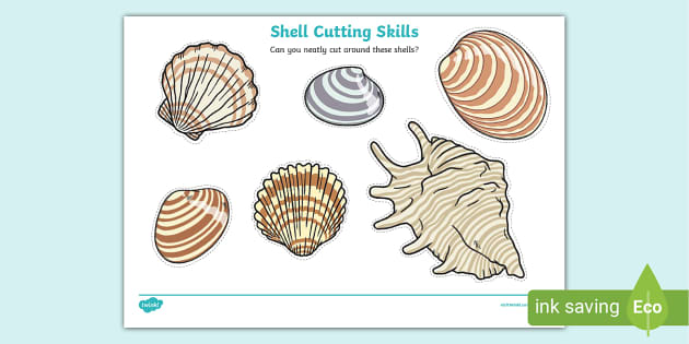 Editable Under the Sea Shells