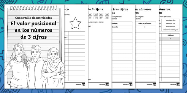 Cuadernillo De Actividades El Valor Posicional De Los N Meros De Cifras