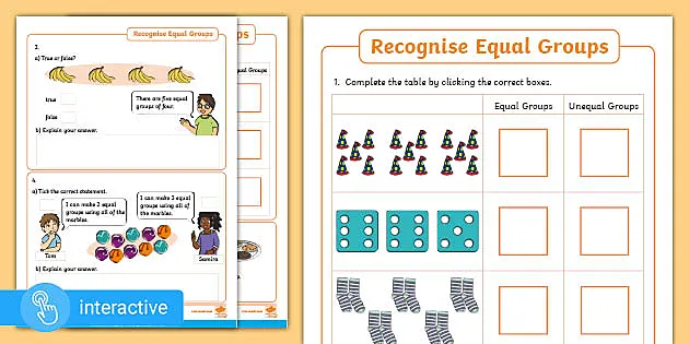 year 1 multiplication as repeated addition worksheets