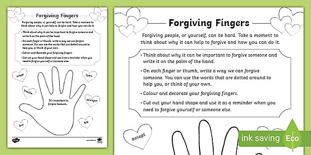  NEW Forgiveness Activity