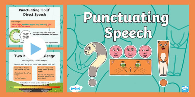 Direct Speech Punctuation | Speech Punctuation PPT