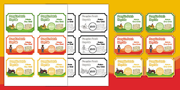 Pumpkin Patch Dramatic Play Tickets A Hayride Of Halloween Pumpkin Patch Dramatic Play Tickets A Hayride Of Halloween