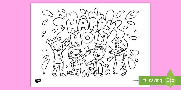 HOW TO DRAW HOLI POSTER DRAWING STEP BY STEP/HOLI FESTIVAL EASY DRAWING/HAPPY  HOLI DRAWING | Holi poster, Poster drawing, Holi drawing