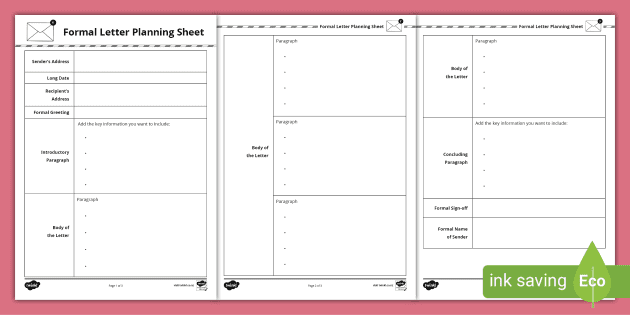 Letter Writing Templates for Kids