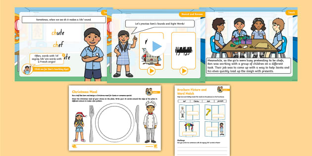 Phonics: Level 5: Week 10: Lesson 3 'ch' saying /k/ and /sh/