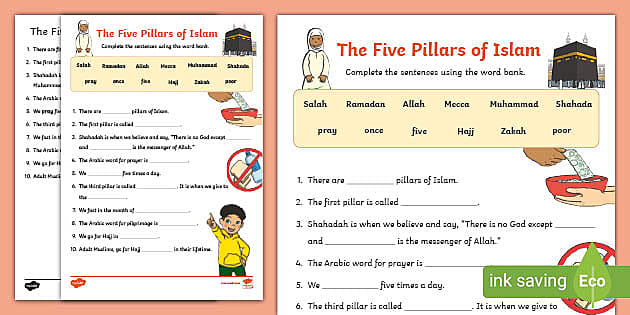the five pillars of islam activity booklet teacher made
