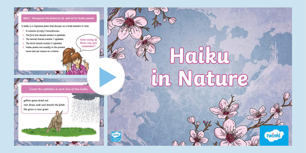 Write A Nature Haiku- Powerpoint (Teacher Made) - Twinkl
