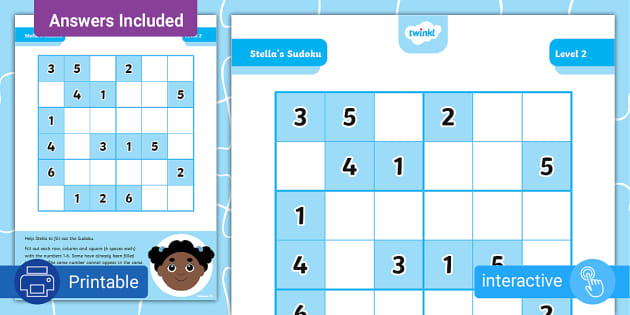 Year 6 Sudoku 6 x 6 Worksheet (teacher made) - Twinkl