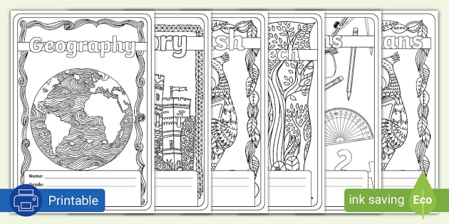 Mindfulness Colouring Book Covers - Twinkl South Africa