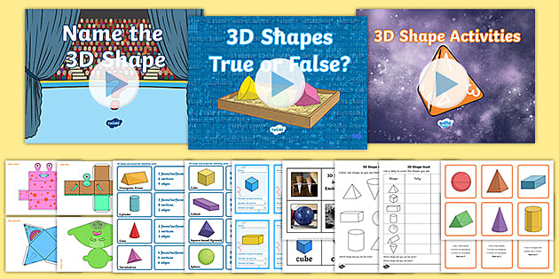 3D Shape Games - KS1 Maths Resources (Teacher-Made) - Twinkl