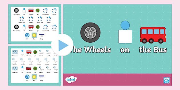 Twinkl Symbols: Wheels on the Bus Nursery Rhyme PowerPoint