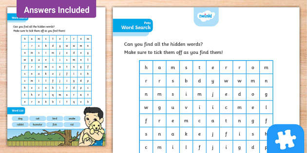 Word Search Puzzles for Kids Fun with Dogs : Word Find Puzzles All