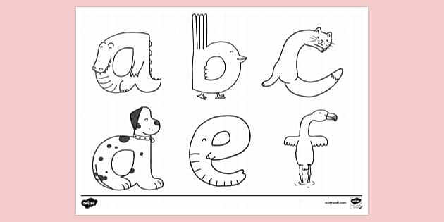 The ABC Letters: Free Printable Alphabet Coloring Book Page