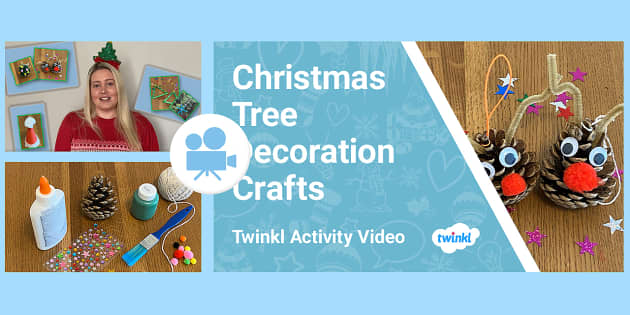 FREE! - KS1 (Ages 5-7) Activity Video: Christmas Tree Crafts