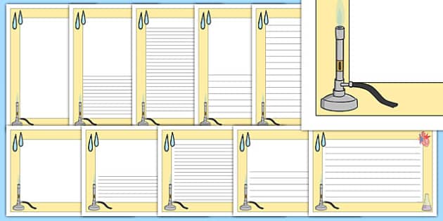 👉 Science Page Borders Landscape (Hecho por educadores)