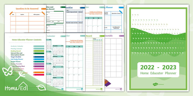 Home Educator 2022/23 Planner (teacher made) - Twinkl