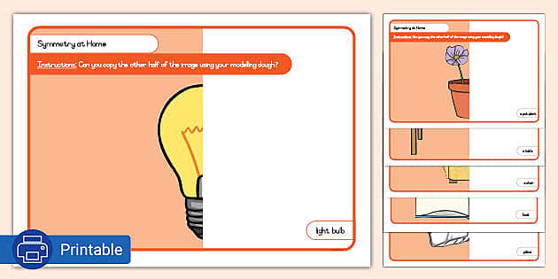 Grade R Symmetry At Home Modelling Dough Activity - Twinkl