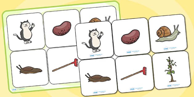 Matching Cards and Board to Support Teaching on Jasper's Beanstalk