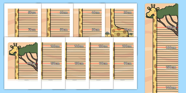 Free Printable Height Chart For Wall In Cm Pdf