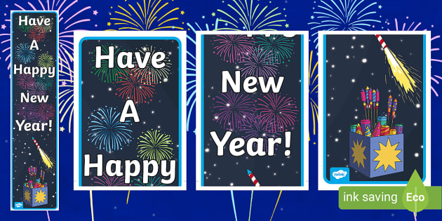 630px x 315px - FREE! - New Year Vertical Display Banner - Primary Resources
