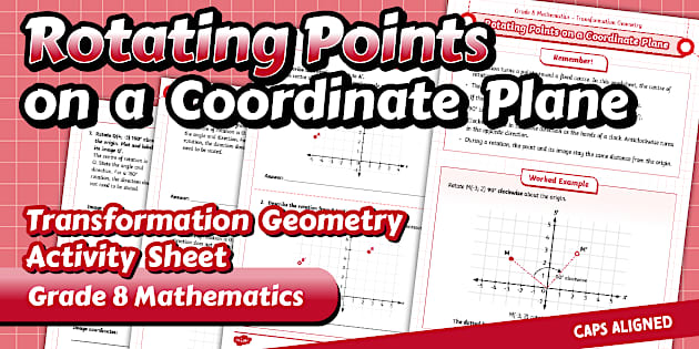 Grade 8 Maths – Term 4- Rotating Points on a Coordinate Plane ...