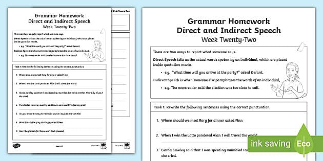 homework of grammar
