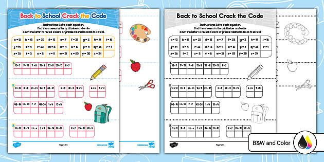 Back To School Crack The Code Math Activity Us M 1648779932 Ver 1 