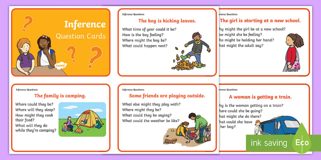 Printable Inference Prompts With Question Cards