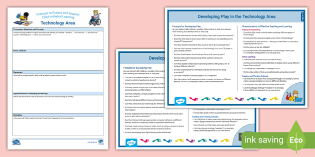 EYFS Technology Area Learning Resource Pack (teacher made)