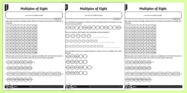 my homework lesson 8 multiples of 10