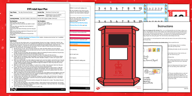 1 More Christmas Card EYFS Adult Input Plan & Resource Pack