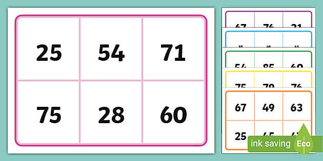Lotto Bingo Game Age 2-5years 
