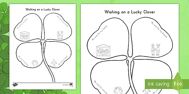 Four Leaf Clover Worksheet | Twinkl Resources (Teacher-Made)