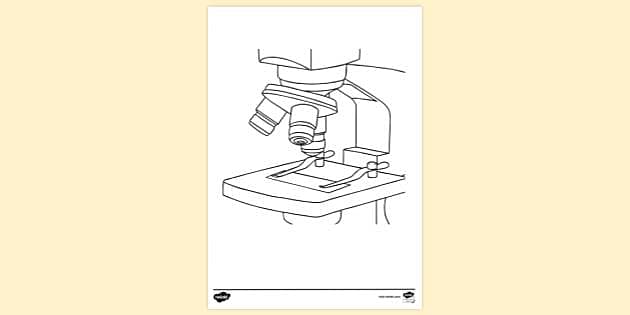 microscope coloring page