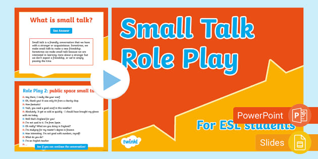 Free Esl Small Talk Role Play Teacher Made Twinkl 3629