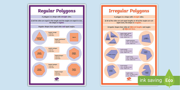 regular and irregular polygons worksheet