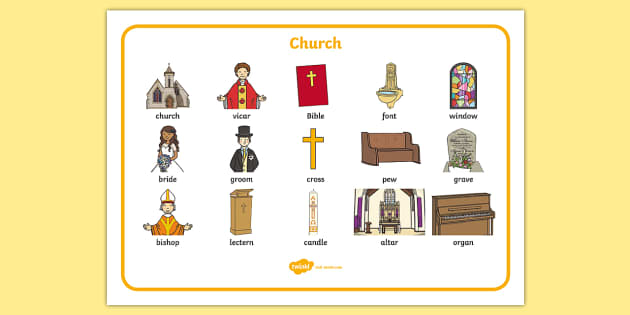 Christian Church Word Mat (teacher made)