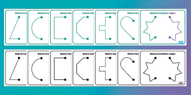 Bilateral Coordination Activity Mats: Shapes - Twinkl