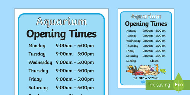 the-aquarium-role-play-opening-times