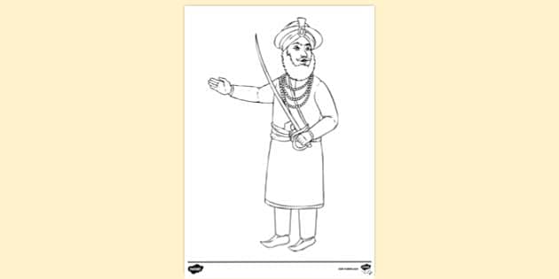 Guru gobind singh ji Drawing by Shavinder Bumra - Pixels
