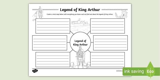 Legend of King Arthur Mind Map (teacher made)