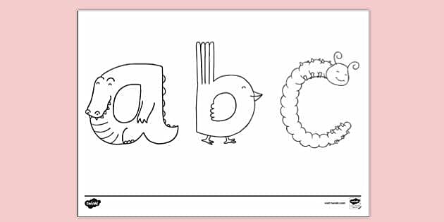 Free Abc Colouring Page Colouring Sheets Twinkl