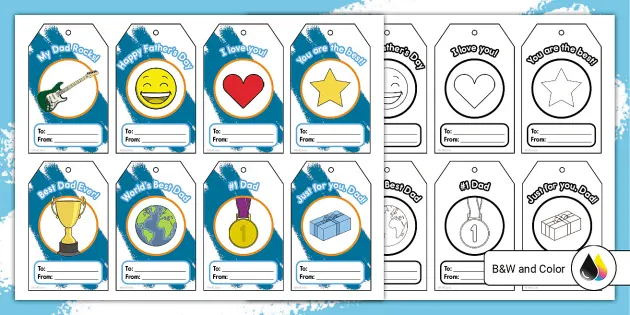 Fathers day clearance gift tags
