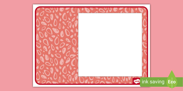 FREE! - Red Photo Frame (teacher made) - Twinkl