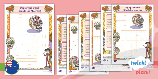 Year 3 HASS World Celebrations Day of the Dead Crossword