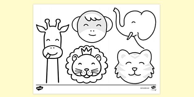 FREE! - Zoo Animal Colouring Page for Preschoolers |Colouring Sheets