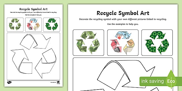 cool recycle symbol