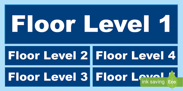 Floor Level Sign